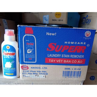 Thùng 24 chai nước tẩy cổ áo supper 300ml