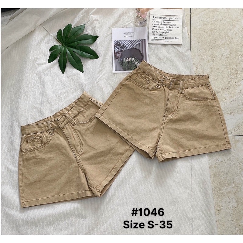 Quần Short Kaki Nữ Chất Mềm Mịn 3 Màu Size Từ S Đến 35