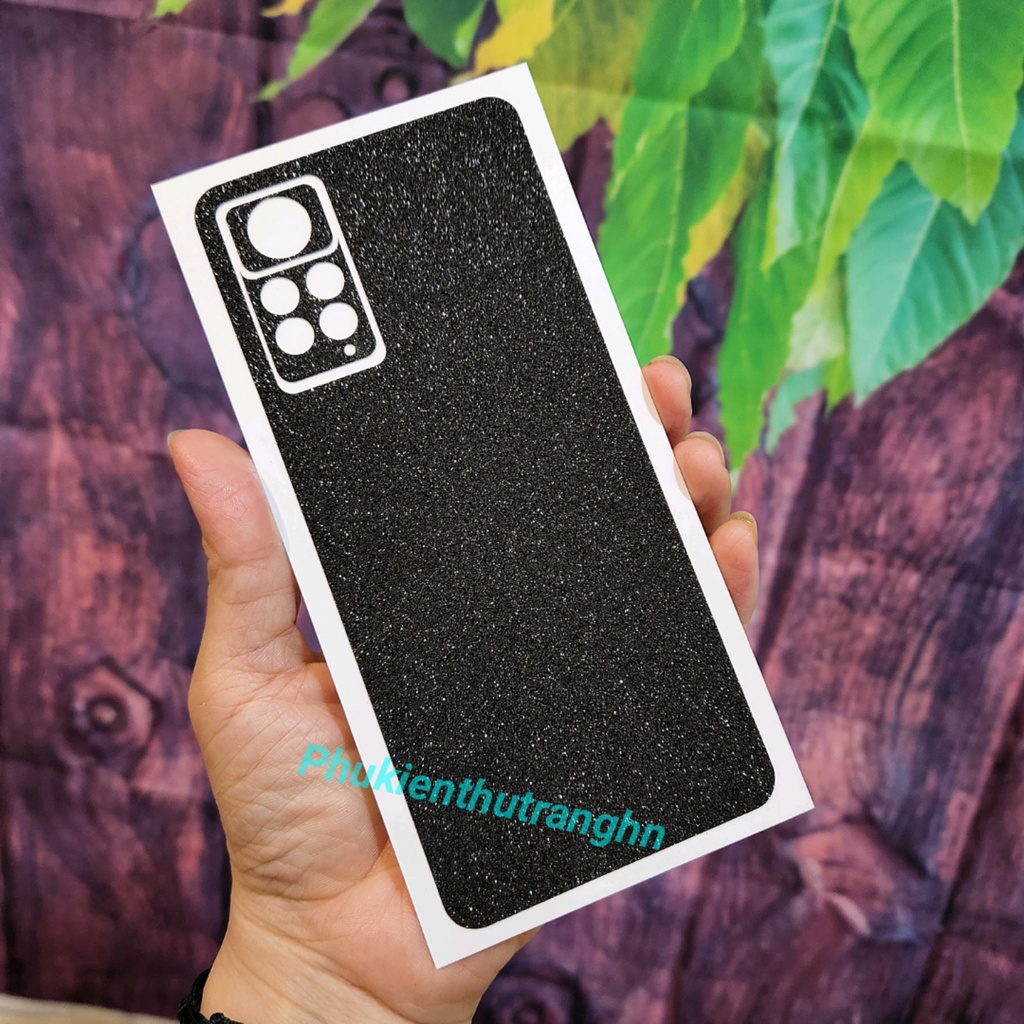 Miếng dán mặt lưng kim tuyến nhiều màu Xiaomi 11T 11T Pro Redmi Note 10/ 10S Note 10 Pro Note 11 Note 11 Pro Mi 11 Lite