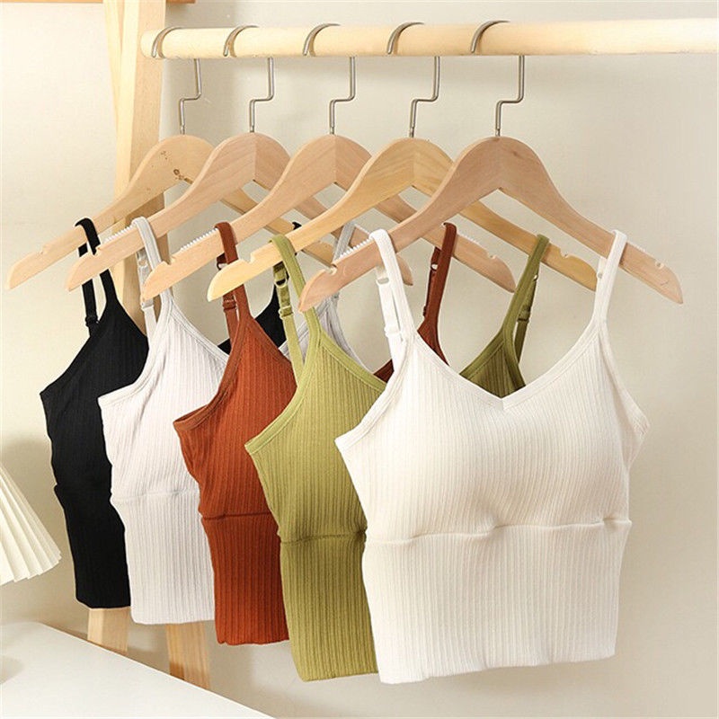 Áo Lót Cotton Một Mảnh Cố Định Cúp Ngực Đẹp Không Gọng Thép