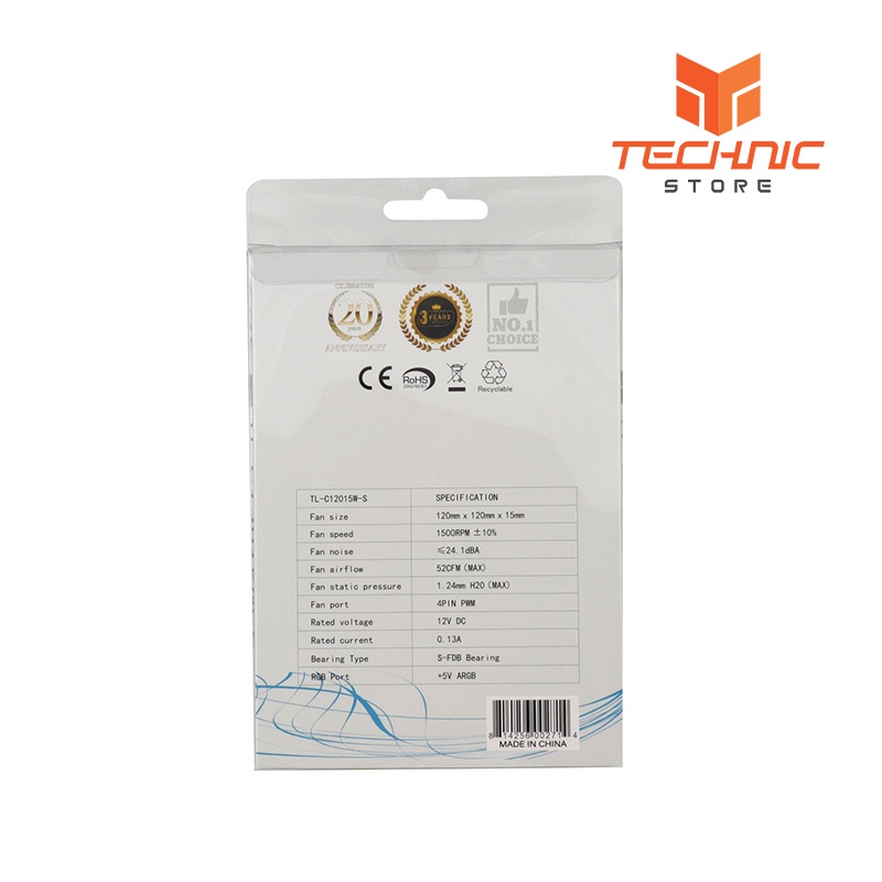 Quạt tản nhiệt Thermalright TL-C12015W-S ARGB