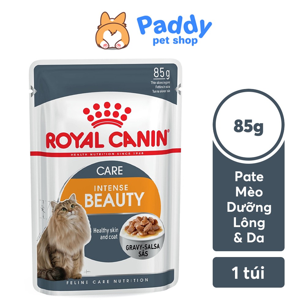 [85g] Pate Royal Canin Intense Beauty Dưỡng Lông &amp; Da Cho Mèo