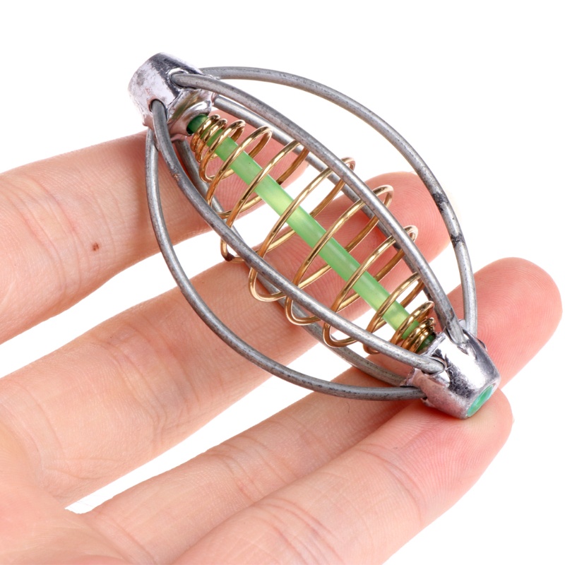 Dụng cụ cho cá ăn 6 nan có lò xo dạng chìm dưới nước 5cm 6cm 7cm