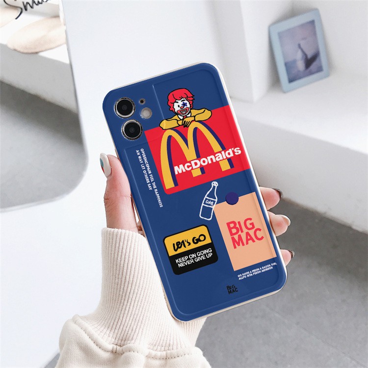 Ốp lưng iphone viền nổi bóng big mac 6/6plus/6s/6splus/7/7plus/8/8plus/x/xr/xs/11/12/pro/max/plus/promax-Awifi B5-4