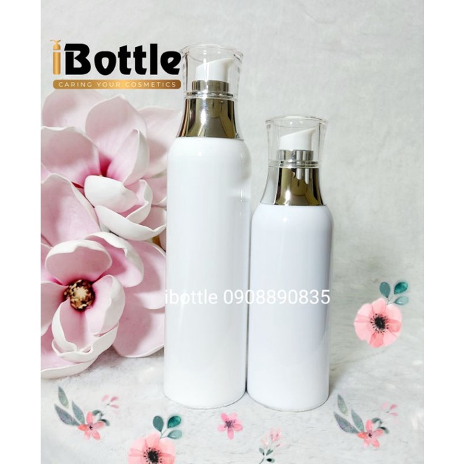 Chai lọ sang chiết mỹ phẩm - Chai chân không xịt giọt cao cấp 100ml - 150ml