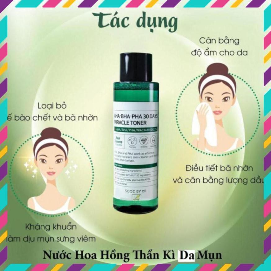 [FREESHIP]-Nước hoa hồng ngừa mụn kiềm dầu Some By Mi AHA-BHA-PHA 30 Days Miracle Toner 150ml Auth Hàn Quốc | BigBuy360 - bigbuy360.vn