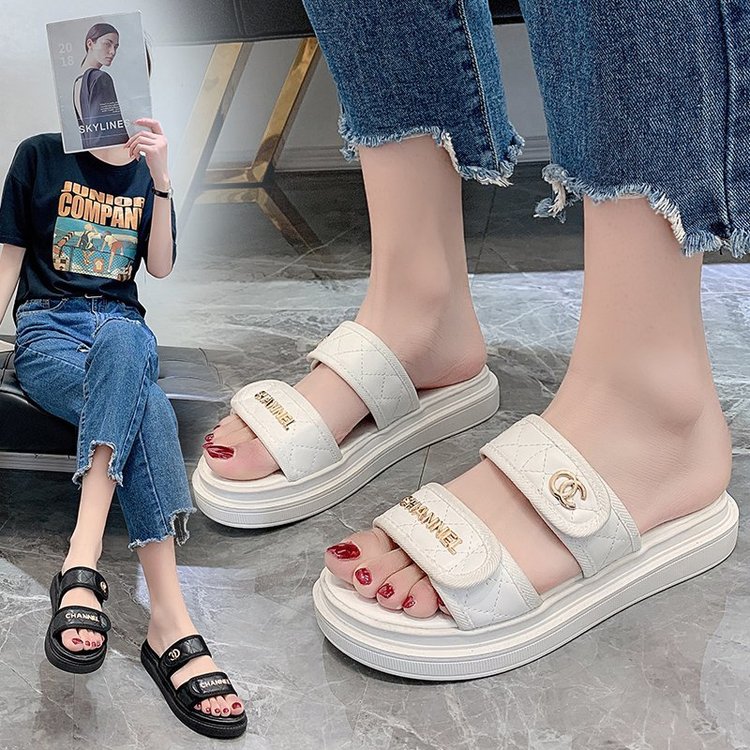 [ Mã 66CBSALE giảm 30K đơn 200K] Xăng đan Đế Bằng Mũi Tròn Thời Trang Cho Nữ | BigBuy360 - bigbuy360.vn