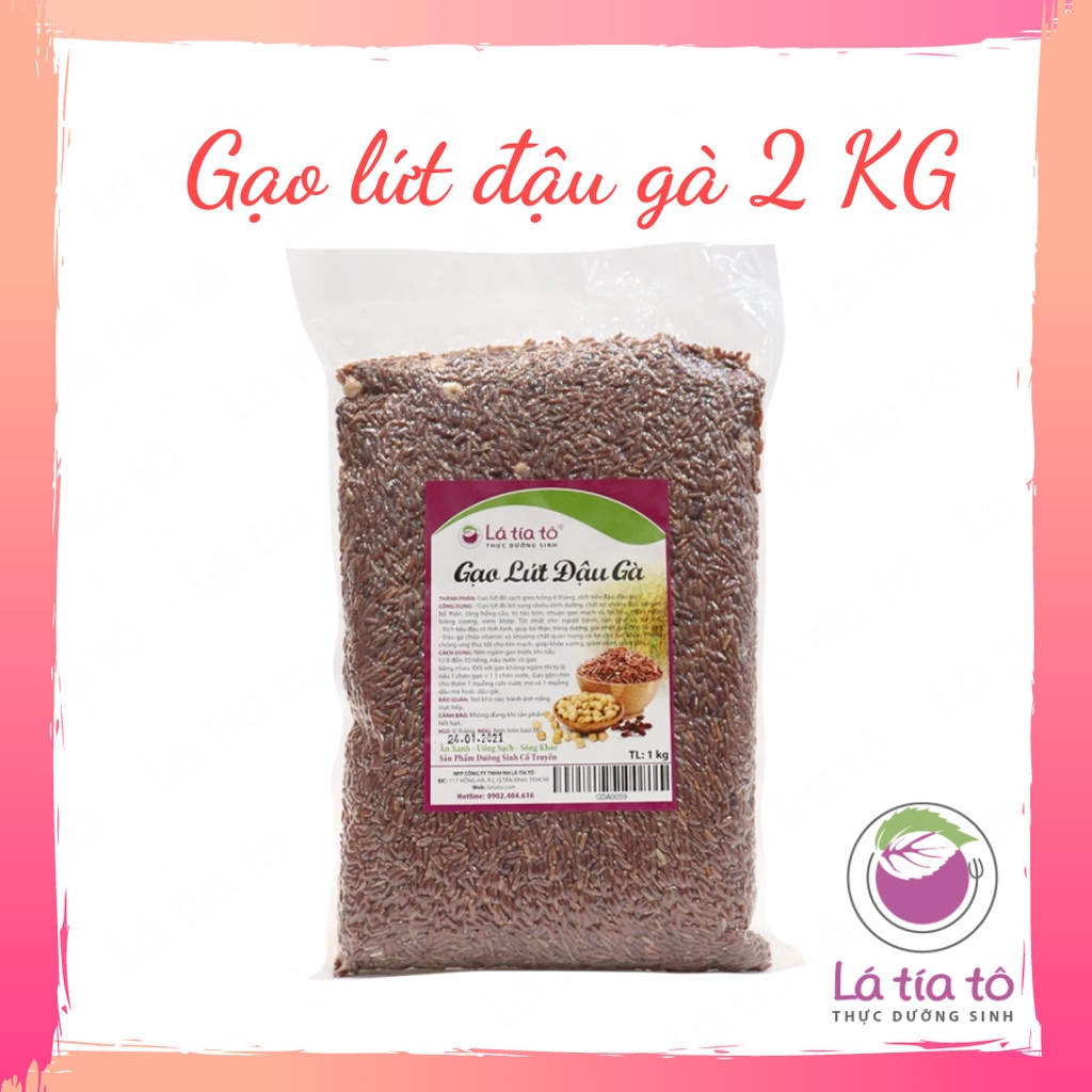 GẠO LỨT ĐẬU GÀ 2KG GIẢM CÂN - LÁ TÍA TÔ