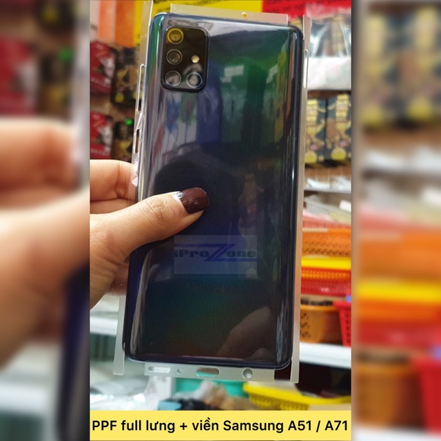 Tấm dán PPF full lưng + viền cho SamSung A51 / A71 Tự Phục Hồi Vết Xước