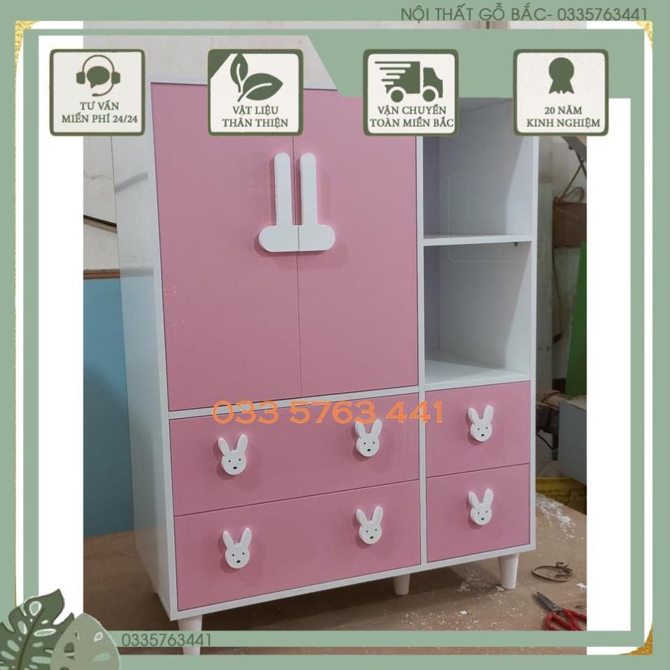 Tủ quần áo trẻ em thiết kế đáng yêu - kích thước đa dạng - ảnh thật tại xưởng - inbox chọn mẫu