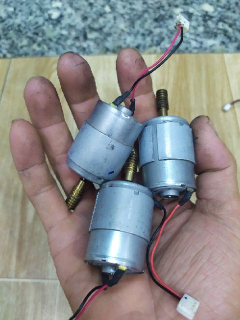 DC Motor tháo máy 12v đến 24v chế quạt tích điện mini