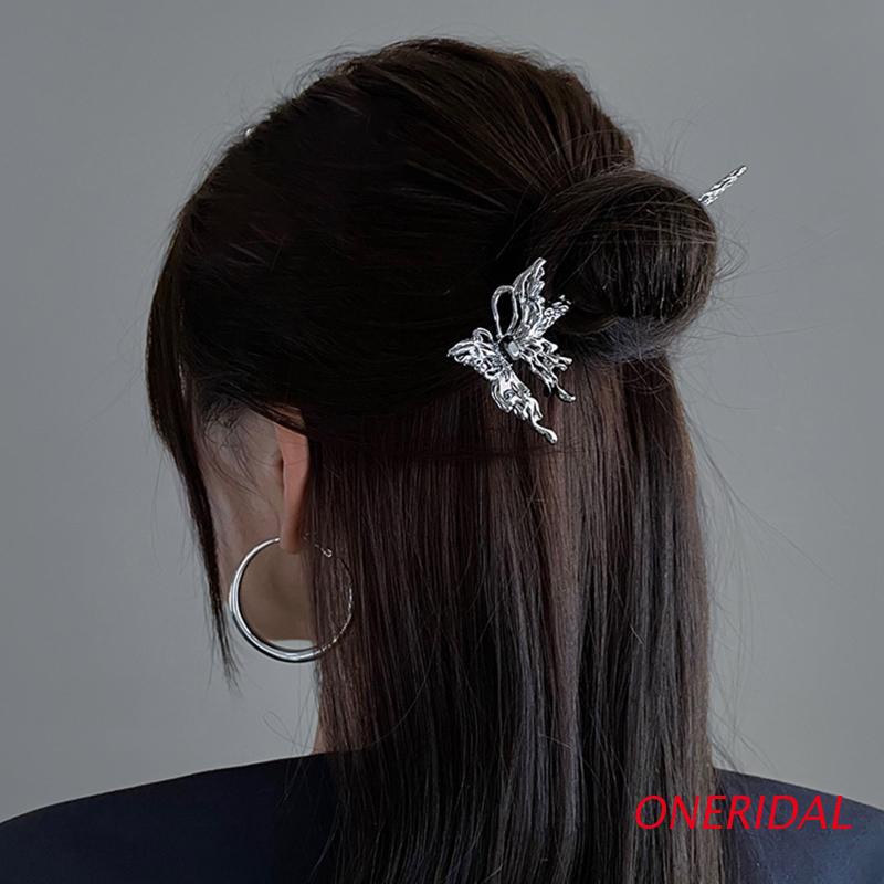 Trâm Cài Tóc Hình Bướm Bằng Kim Loại Phong Cách Trung Hoa Cổ Điển Dành Cho Nữ