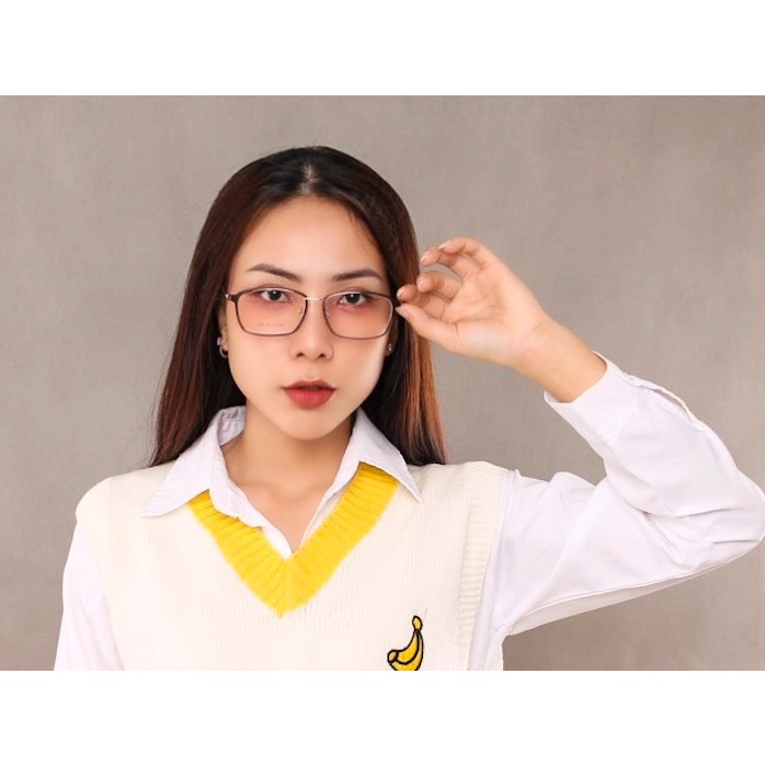 Gọng kính hợp kim siêu nhẹ siêu bền hợp thời trang Ouress 8001