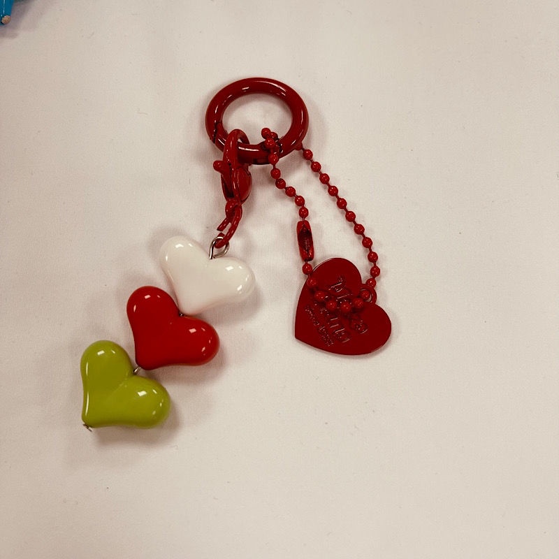 Móc Khóa Hình Trái Tim Phong Cách Hàn Quốc Dành Cho Nam Nữ