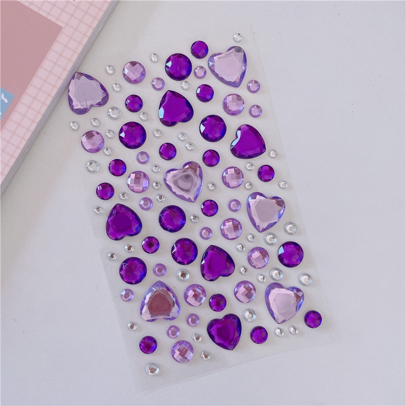 Miếng Dán Điện Thoại Hình Tròn Bằng Acrylic Ánh Kim Nhiều Màu Sắc