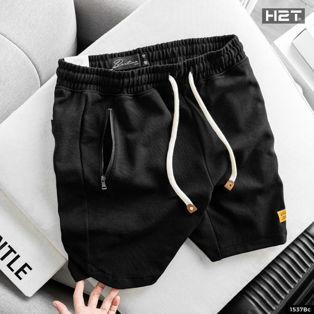 Quần Short Thể Thao Nam H2T Form Dáng Ôm Vừa Vặn, Chất Liệu Cotton Mềm Mịn, Thoáng Mát 1537