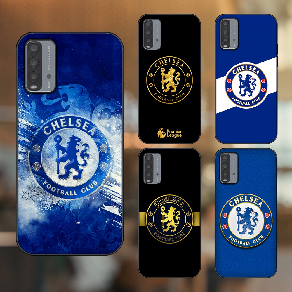 Ốp lưng Xiaomi Redmi 9T viền đen in hình Chelsea FC