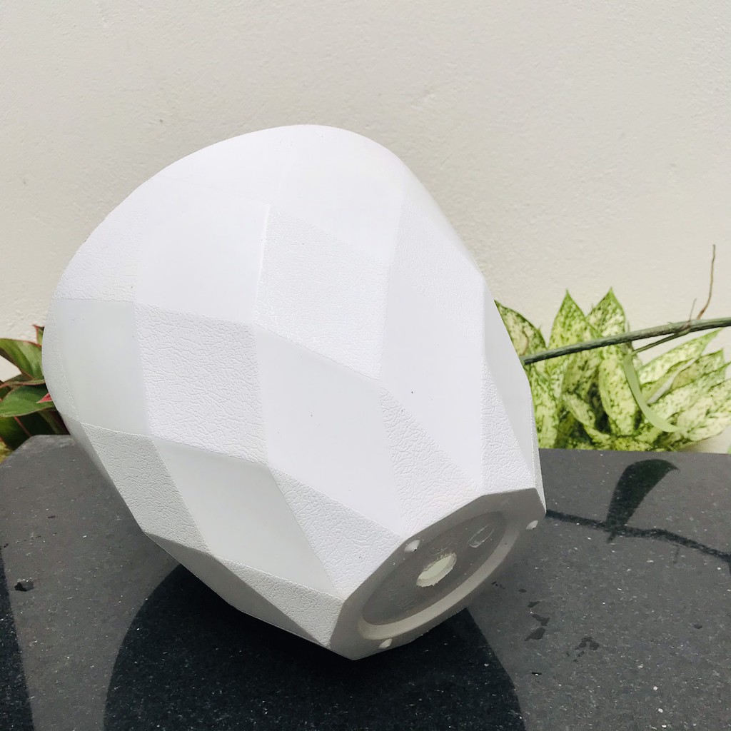 Chậu trồng cây, chậu nhựa trồng cây kim cương 2 kích thước