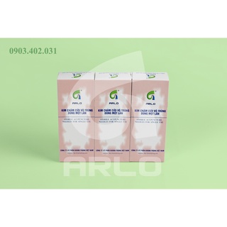 Kim châm cứu arlo vô trùng dùng 01 lần vỉ 5 - hộp 100 kim