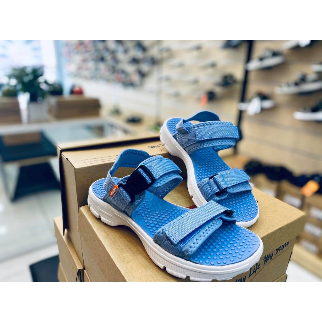 Sandal Vento Nữ Quai Ngang Siêu Nhẹ SD07007 Xanh Biển