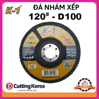 Đá nhám xếp 120# | đĩa ráp xếp | bánh nhám xếp k1 d100 120#