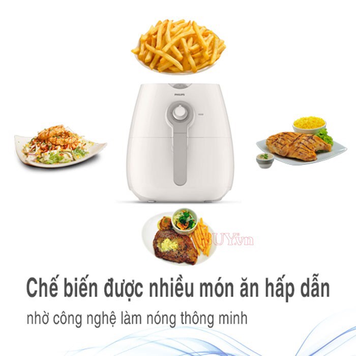 (Chính hãng BH 24 tháng toàn quốc) Nồi chiên không dầu Philips HD9216 3L