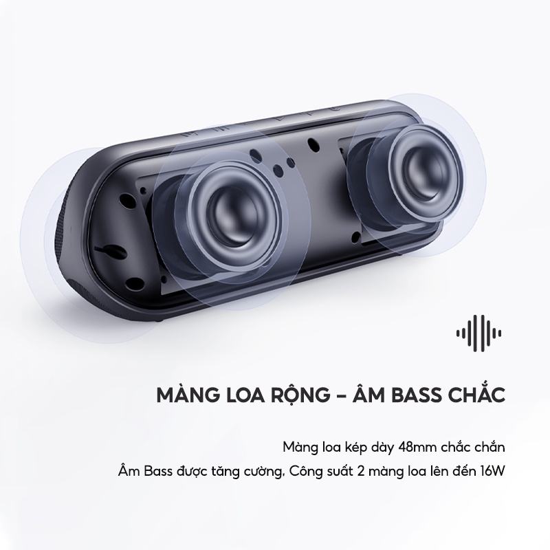 Loa Bluetooth HAVIT M69 Công Suất 2x8W, BT 5.0,Màng Loa 48mm, Kháng IPX7, Nghe Đến 25H - Chính Hãng BH 12 Tháng Dizigear