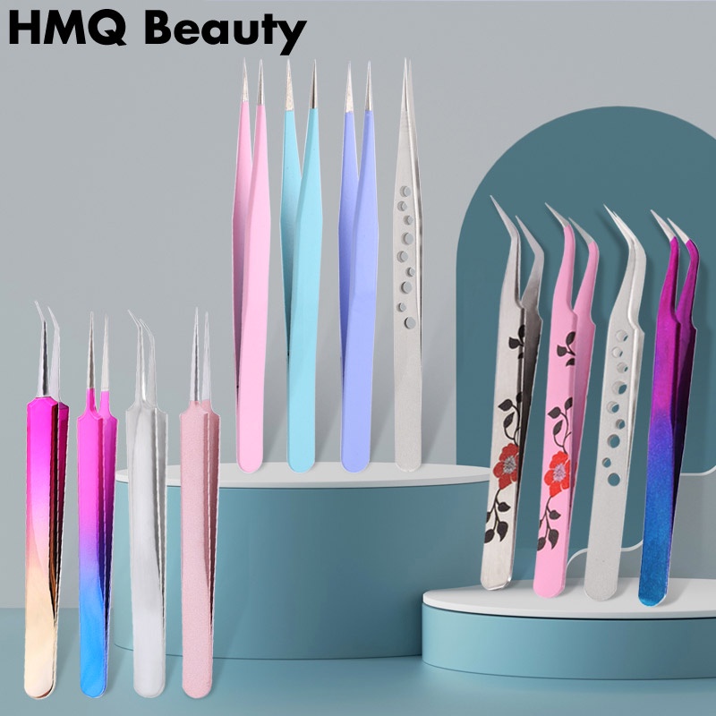 Hai dây kéo bằng thép không gỉ chuyên nghiệp mở rộng các công cụ lông mi 3D