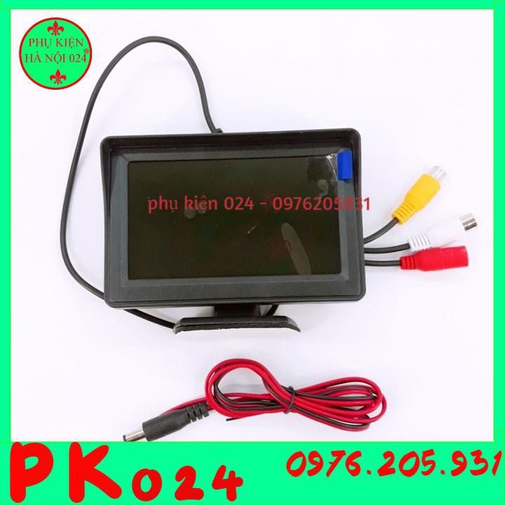 Màn Hình Đứng LCD 4.3 Inch Gắn Trong Xe ÔTô Điều Chỉnh Được Góc Chiếu Màn Hình