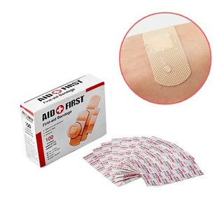 Hộp 100 miếng băng gạc y tế dán vết thương (4 kích cỡ)