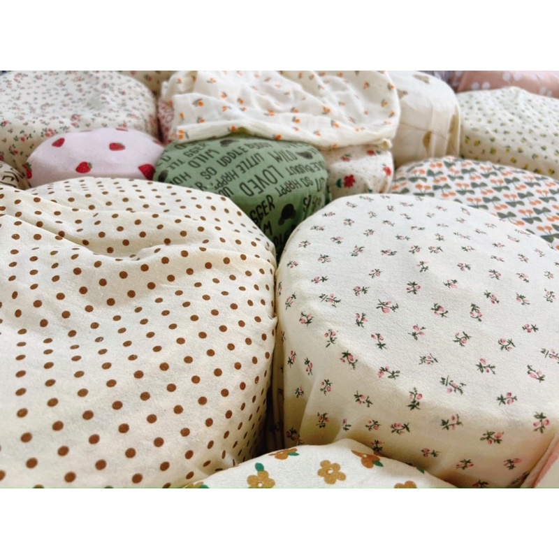 vải thô cara mẫu mới vintage 100% cotton may đồ bộ dài tay mùa hè thu