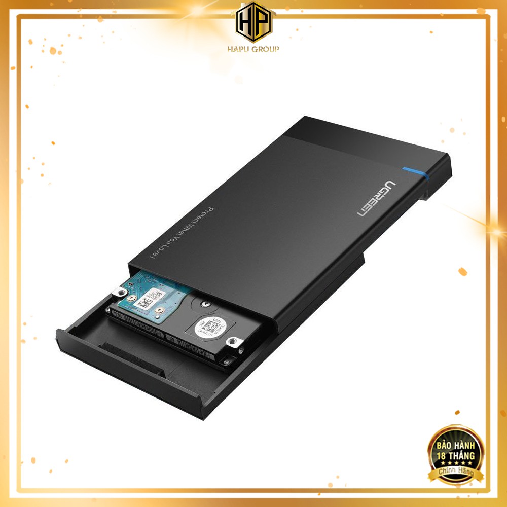 Hộp đựng ổ cứng 2.5 inch Ugreen 30848 dây rời chuẩn USB 3.0 tốc độ cao - Hapugroup