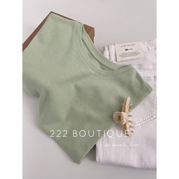 Áo phông acme 5 basic ôm gân 9T2101140325