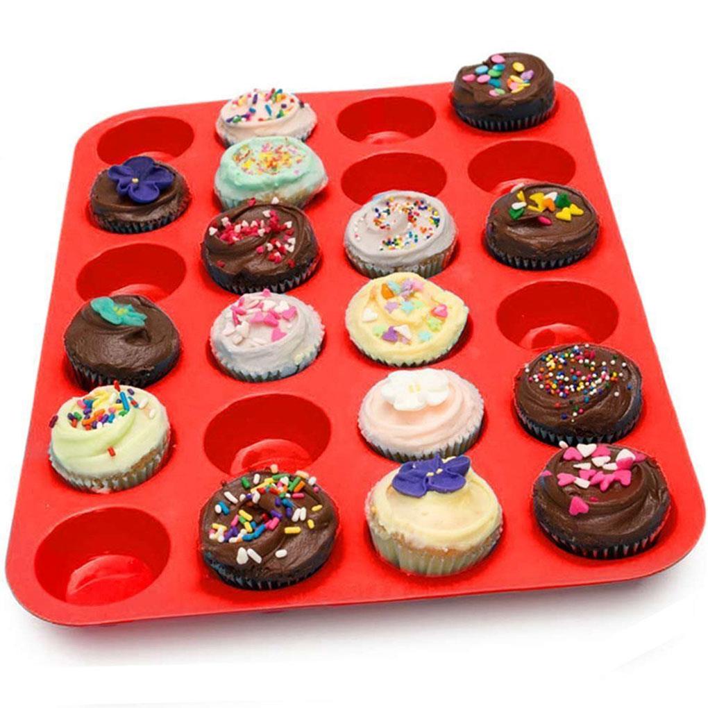 Khuôn Silicone Làm Bánh 24 Ngăn Tiện Lợi ff86
