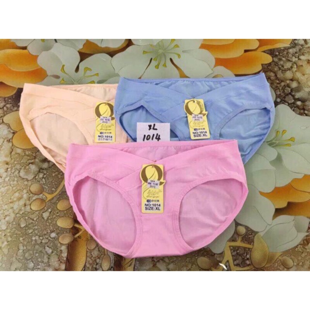 Set 3 Chiếc Quần Lót Bầu Cạp Chéo Chữ Q -QUẦN CHÍP CHO BÀ BẦU