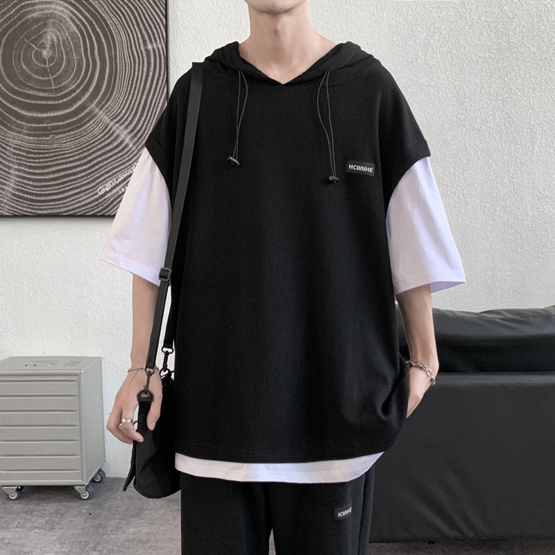 Bộ Quần Áo Nam Nữ Unisex Ngắn Tay Có Mũ Mùa Hè Thời Trang  Zenkonu QA NAM 1000109