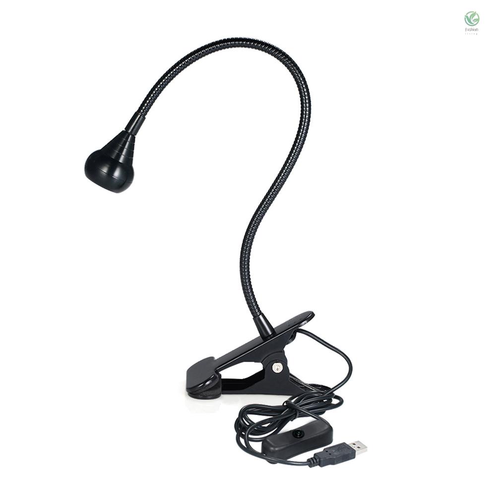 Đèn LED Tia Cực Tím Cổ Ngỗng Cổng USB Có Kẹp Cố Định Ánh Sáng UV Màu Đen Dùng Cho Đèn Phát Hiện Vết Bẩn Trong Tiệc