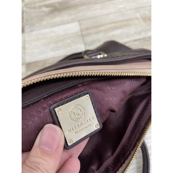 Túi si da thật Metrocity