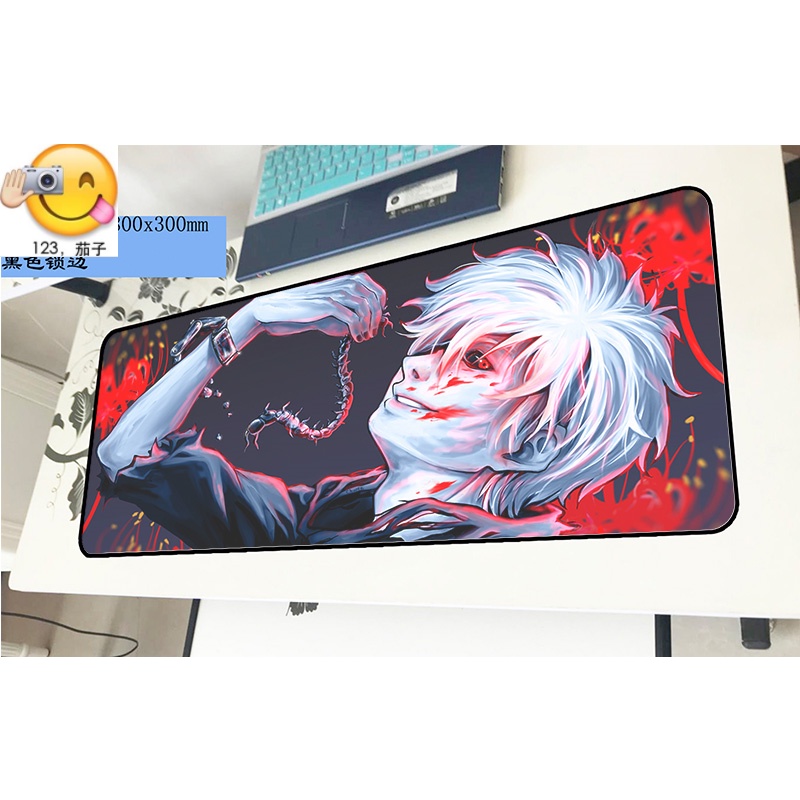 Tấm Lót Chuột Chơi Game 3mm 80x30 Họa Tiết Tokyo Ghoul