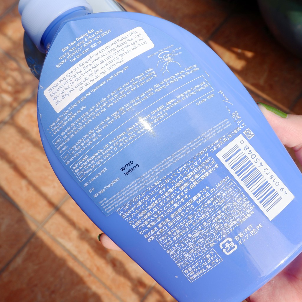 Sữa Tắm Dưỡng Ẩm Senka Perfect Bubble Whip For Body Hương Hoa 500ml NPP Shoptido | BigBuy360 - bigbuy360.vn