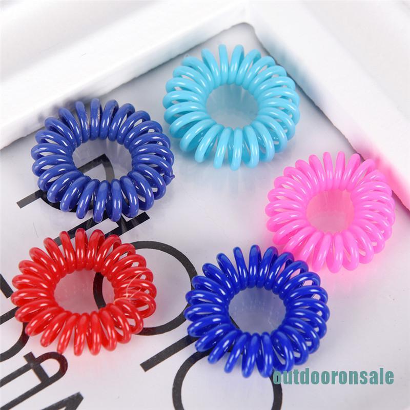 Set 10 dây cột tóc lò xo thiết kế đơn giản tiện dụng