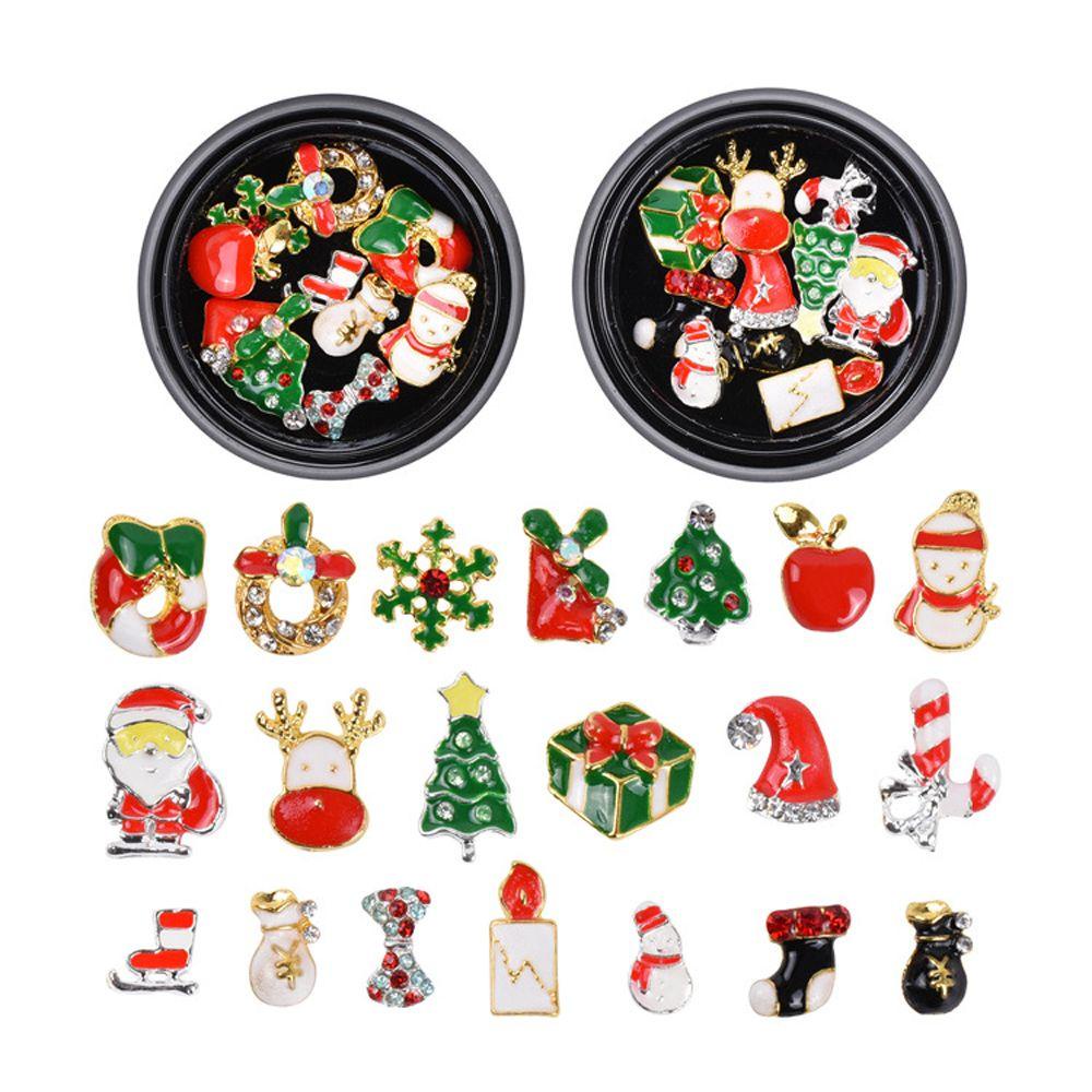 Phụ Kiện Trang Trí Móng Tay Nghệ Thuật 3D Hình Ông Già Noel Dành Cho Nữ DIY