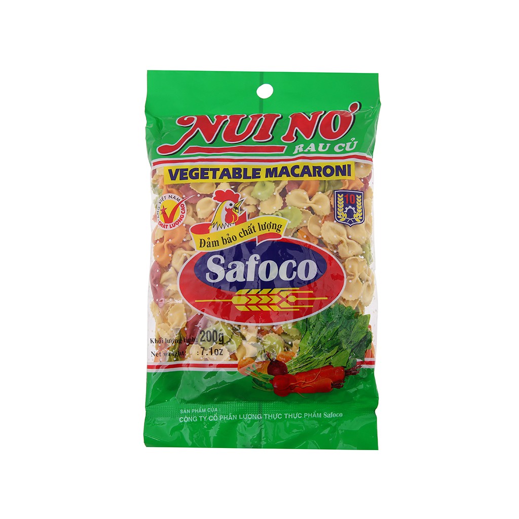 Nui Nơ Rau Củ Túi 200gr