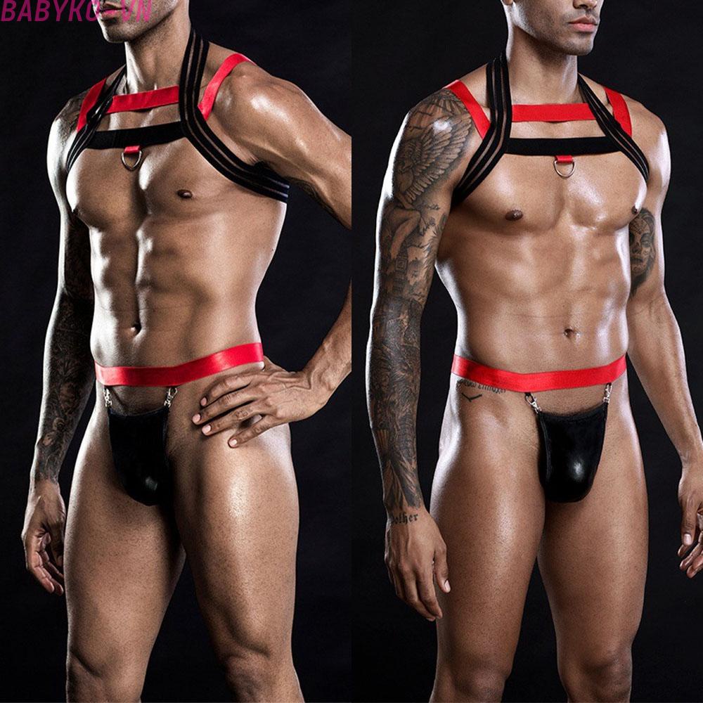 Men Underwear Polyester+Spandex Stage Club Underwear Briefs Silky Sexy