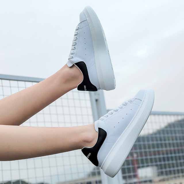 Giày thể thao nam nữ ulzzang MC queen đế độn da cao cấp