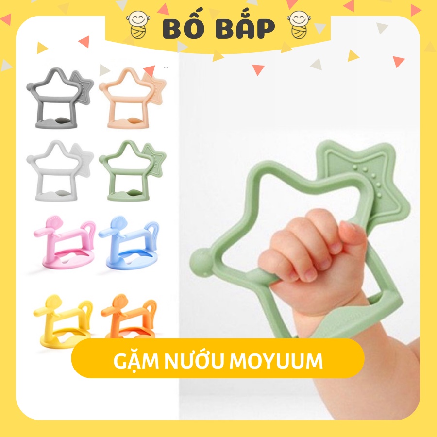 Gặm Nướu MOYUUM ⚡𝟭𝟬𝟬% CHÍNH HÃNG⚡ Kích Thích Phát Triển Răng Và Nướu Cho Bé từ 3m+