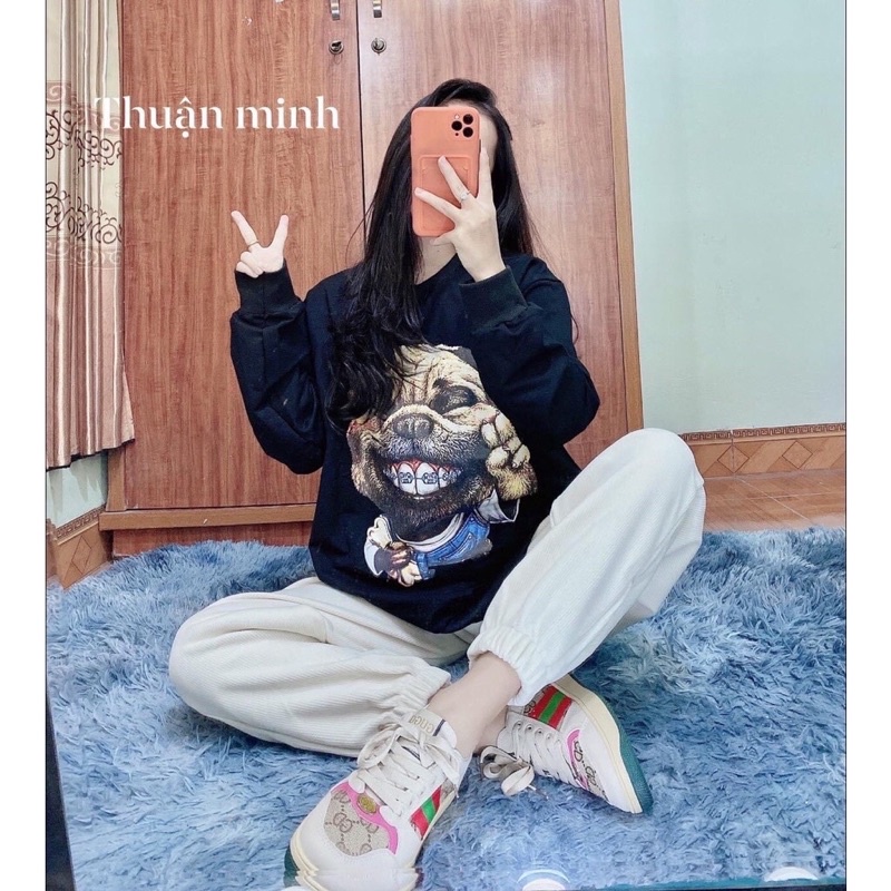 [ Hàng Chuẩn ] Áo Nỉ Sweater In Hình form rộng dài tay freesize 40kg_68kg hot hít đẹp xuất sắc ( kèm ảnh thật) | BigBuy360 - bigbuy360.vn