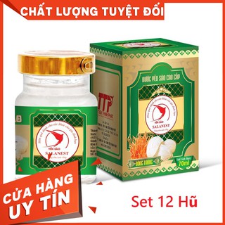 Nước Yến Sào Salanest Chưng Đông Trùng Hạ Thảo Cao Cấp - Set 12 Hũ