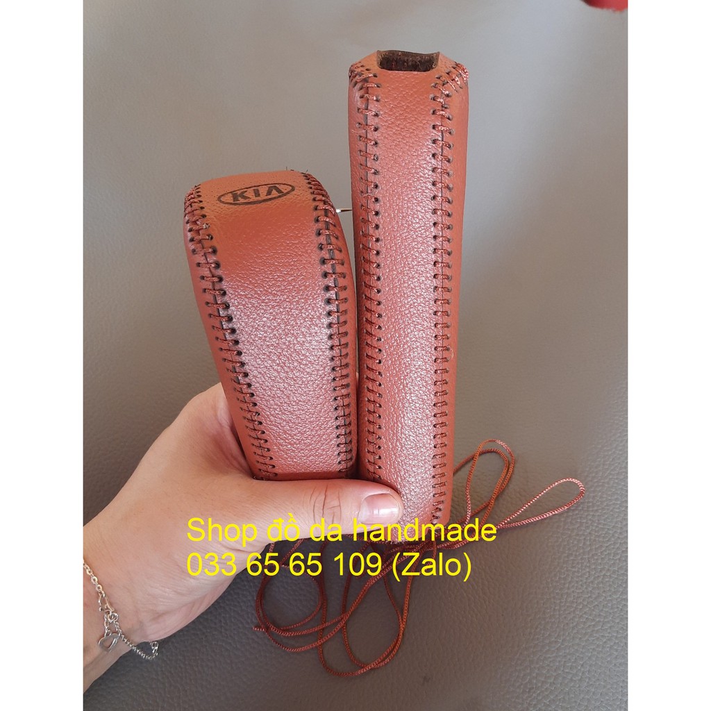 Bọc da cần số phanh tay KIA Forte, Cerato 2009, 2010 số tự động, bảo hành 12 tháng, nhiều mầu