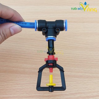 Béc phun sương, phun mưa hạt nhỏ chân nối ống 8mm chuyên dùng tưới lan, tưới rau, vườn ươm, cây cảnh ....